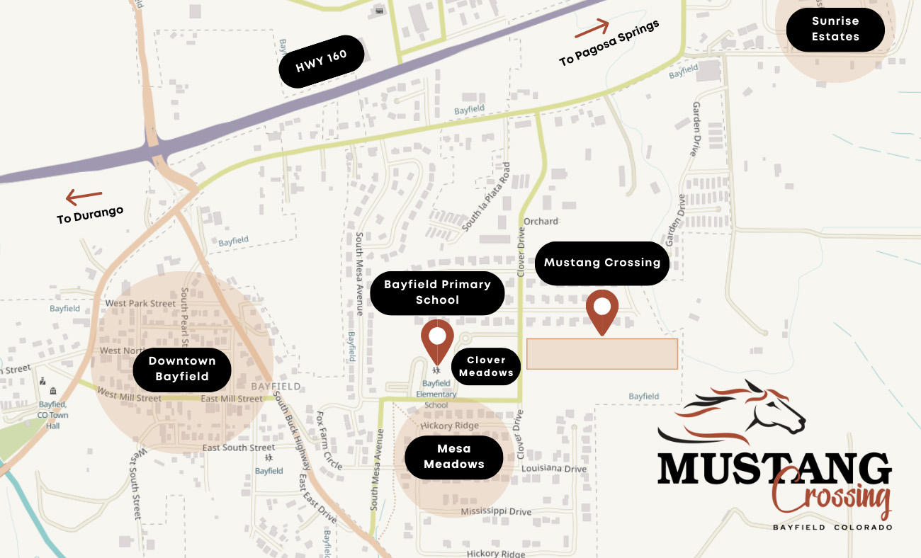 Mustang Crossing Vicinity Map